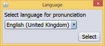 Language chooser